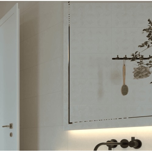 Matte Ceramic Wall Tiles 30x60 cm, Light Beige, 9 mm Thickness | Saudi Ceramics