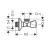 Hans Grohe Angle Valve Size 1/2×1/2 inch, Chrome Color | ALHashim Sanitary Tools - Image 2