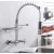 Wall Kitchen Mixer, Two line Length 44 cm, Chrome Color