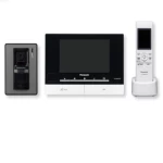 فيديو انتركم باناسونيك 7 بوصة، شاشة عرض، مع شاشة لاسلكية، لون أسود