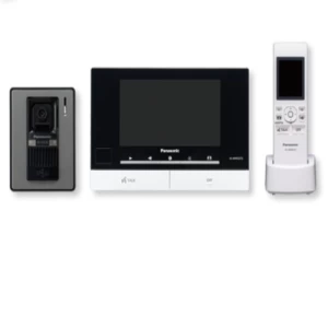 فيديو انتركم باناسونيك 7 بوصة شاشة رئيسية + 2.2 بوصة لاسلكية، لون أسود | Panasonic