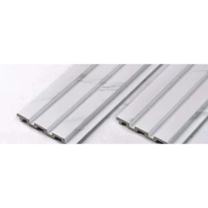 بديل خشب للتزيين PVC 12 سم × 2.9 متر أبيض مطفي | خط  الفخامة