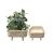 Fiberglass Wooden Planter size 37×37×10 cm
