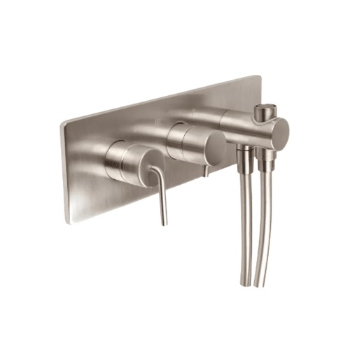 Two Way Concealed Movable Shower Mixer 11×3.49×8.5 cm Nickel Matte | Hatch Company