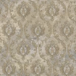 Classic wallpaper, dark beige color, length 10 m, width 1.06 m, model 83653 