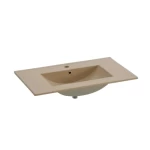 Edge Basin without Cabinet Maze Model Size 81×46.5×11 cm, Beige Color