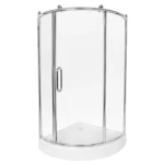 Shower Cabin Corner with Sliding Door and Acrylic Shower Tray, Width 100 cm, Depth 100 cm, Height 185 cm | Aldossary Company