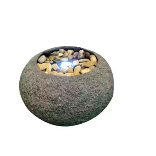 نافورة كروية زينة داخلية 16×30 سم، رمادى، 220 فولت | مؤسسة زهرة الريان