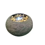 Indoor Decorative Spherical fountain, Modern Design, Gray, dimensions 16×30 cm, 220V, Product Code 22S0352TLED-94