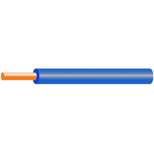 Solid Copper Single Core Electrical Wire 2.5mm 450/750V PVC 85°C Blue 50m | Saudi Cable Company