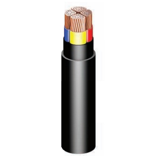 كابل 185 ملم² نحاس مجدول 4 خطوط 600/1000 فولت، عزل PVC، احمر اصفر ازرق اسود | Riyadh Cables مجموعة كابلات الرياض
