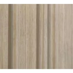 Chinese PVC wood substitute, rectangular shape, size 12 x 290 cm, beige color