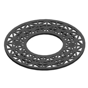 Round Shape Cast Iron Tree Grating Cover Size 700 mm Gray Color | Saudi Cast Company