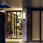 Wall-Mounted LED Light 12 Watt, Black & White Color, Size 24x10 cm