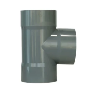 Shop Tee UPVC Non pressure Al-Munif factory Size 200 mm Color Gray