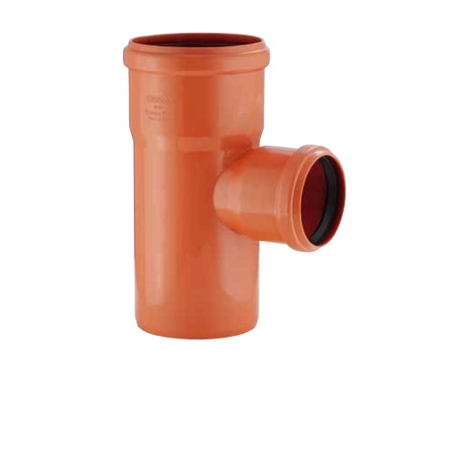 Reducer Tee UPVC Chanal Size 110x50 mm Orange | Chanal Company for investments