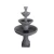 outdoor ceramic decorative fountain, grey color, dimensions 80x150 cm