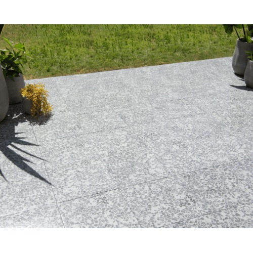 Outdoor Ceramic Tiles 13 mm Thickness 43x43 cm Grey, Jewels Model | Abyat Company