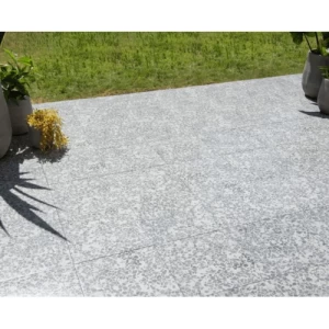 Outdoor Ceramic Tiles 13 mm Thickness 43x43 cm Grey, Jewels Model | Abyat Company