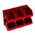 HDPE Plastic Storage Bin Red, Size 24x15x13 cm, 10kg Capacity, Model 53FWL