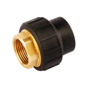 PPR Female Adapter Hexagonal Socket Size 20x3/4 mm Pressure 25 Par Black | ALMUIF PIPES