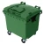Plastic Waste Container with Double Lid Green Color Capacity 1100 Liter Size 1.37×1.07×1.33 meter