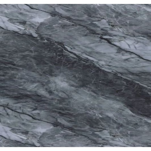 Marble Alternative PVC Size 290x120 cm, Rectangle Shape, Gray with Black | Luxury line