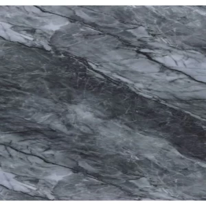 Marble Alternative PVC Size 290x120 cm, Rectangle Shape, Gray with Black | Luxury line