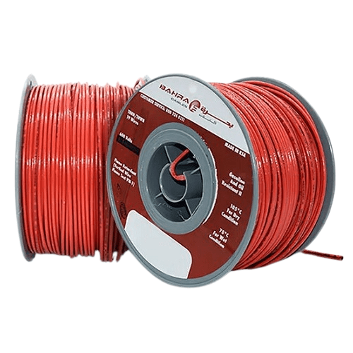 BAHRA 10 AWG THHN American Electrical Wire, 600V, Stranded Copper PVC Insulation, Nylon Jacket, Red Colour