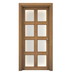 Premium Modern Wooden Door 235x115 cm, 6 cm Thickness, Light Brown | YT-03581644