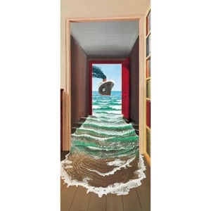 Mural Image Sea Design 86×200 cm Turquoise | Balbaid Decor Company