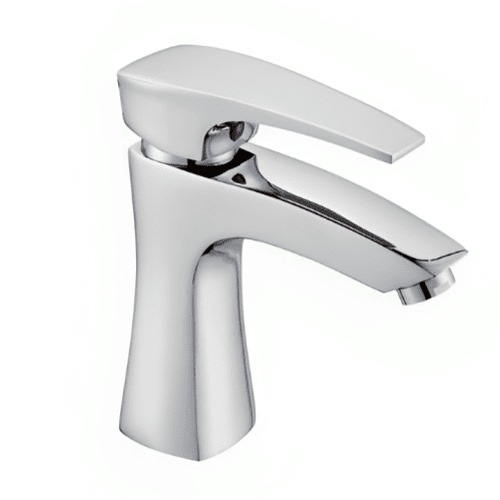 Automatic Short Washbasin Mixer Brass, Chrome Color | Al Muhaidib Sanitary and Ceramic