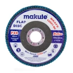 Sanding disc, Size 5 inch, 80 grit, Makute Brand, Blue color.