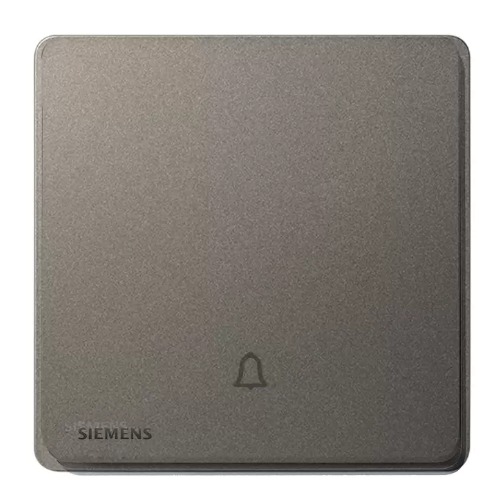 Doorbell Switch 10A 86x86mm Dark Gray 250V | Siemens Delta Arina