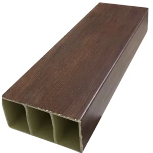 Columns Wood Alternative Partition PVC 10×5 cm, 2.90m Height, Dark Brown | Luxury line