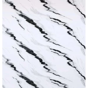 Chinese Marble Alternative Decoration 300 × 122 cm Rectangular White Black Veins | Luxury line