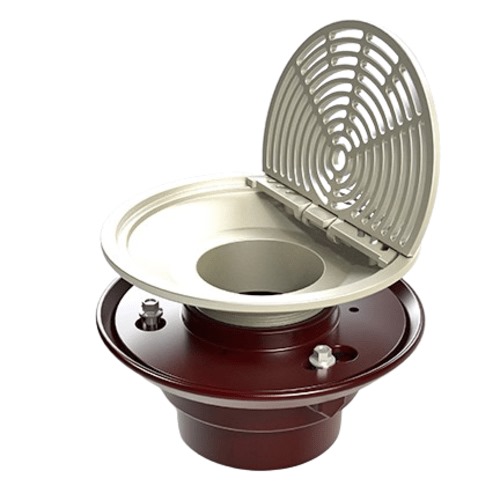 Cast Iron Indoor Floor Drain 75 mm Outlet, Circle Strainer | Saudi Cast Company