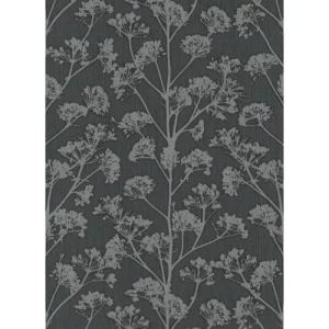 Floral Wall Decoration 10m x 0.53m Dark Gray | Balbaid Decor Company Model 10029-15