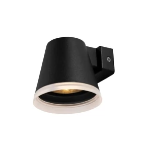 LED Outdoor Fence Lantern 10x8x12 cm Black and White | 47235