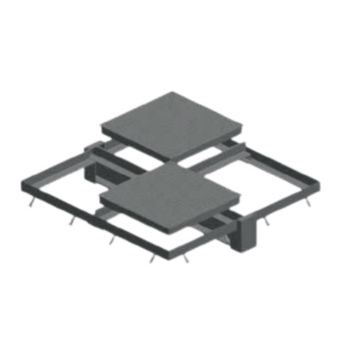غطاء متعدد حديد مقاس 2000×2000 mm، لون رمادي | سعودي كاست