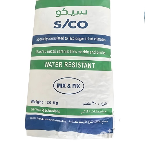 غراء بلاط بودرة فيرنو لون اوف وايت، كيس ورقي 20 كجم | دهانات Sico Paints
