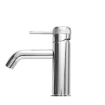 Washbasin Tap Height 16.5 cm, Depth 12 cm, Glossy Chrome