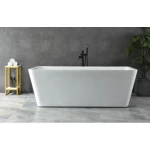 White Pluto Portable Bathtub for Shower, Size 150×75×58 cm