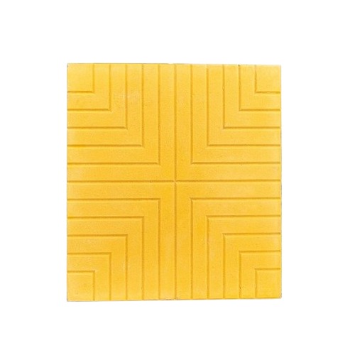 Decorative Cement Floor Tiles 40x40 cm, Height 5 cm, Yellow | Al Sarif Building Materials