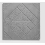 بلاط أسمنتي للأرضيات تصميم مربع حجري، لون رمادي، مقاس 40×40×4 سم | وسد للصناعة