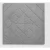 بلاط أسمنتي للأرضيات تصميم مربع حجري، لون رمادي، مقاس 40×40×4 سم | وسد للصناعة