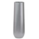  مزهرية زرع حجرية مقاس 120×38 سم لون فضي