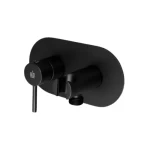 خلاط شطاف مصنوع من النحاس مزود بحامل، لون أسود مطفي، الأبعاد 17×8.5×13.2 سم، الضغط 15 بار