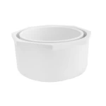UPVC Reducer  Size 2 × 1 ¼ inch  White Color    Al-Munif Brand
