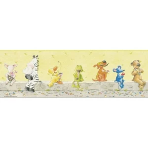 Youth and Children Wallpaper 10m×0.53m Yellow, Model 296013 | Balbaid Decor Company